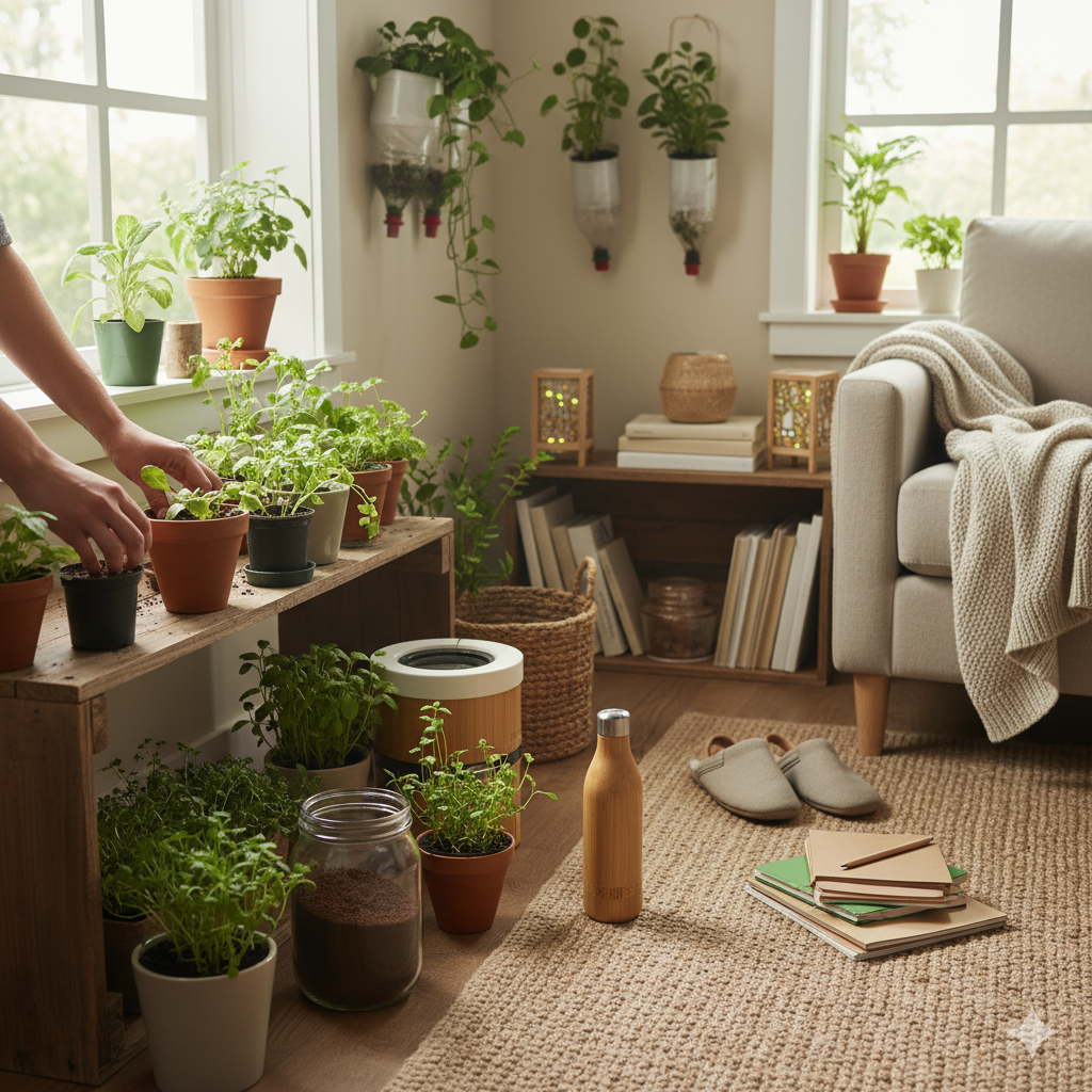 Sustainable Living at Home: Small Steps, Big Impact gemini generated image jl2h06jl2h06jl2h